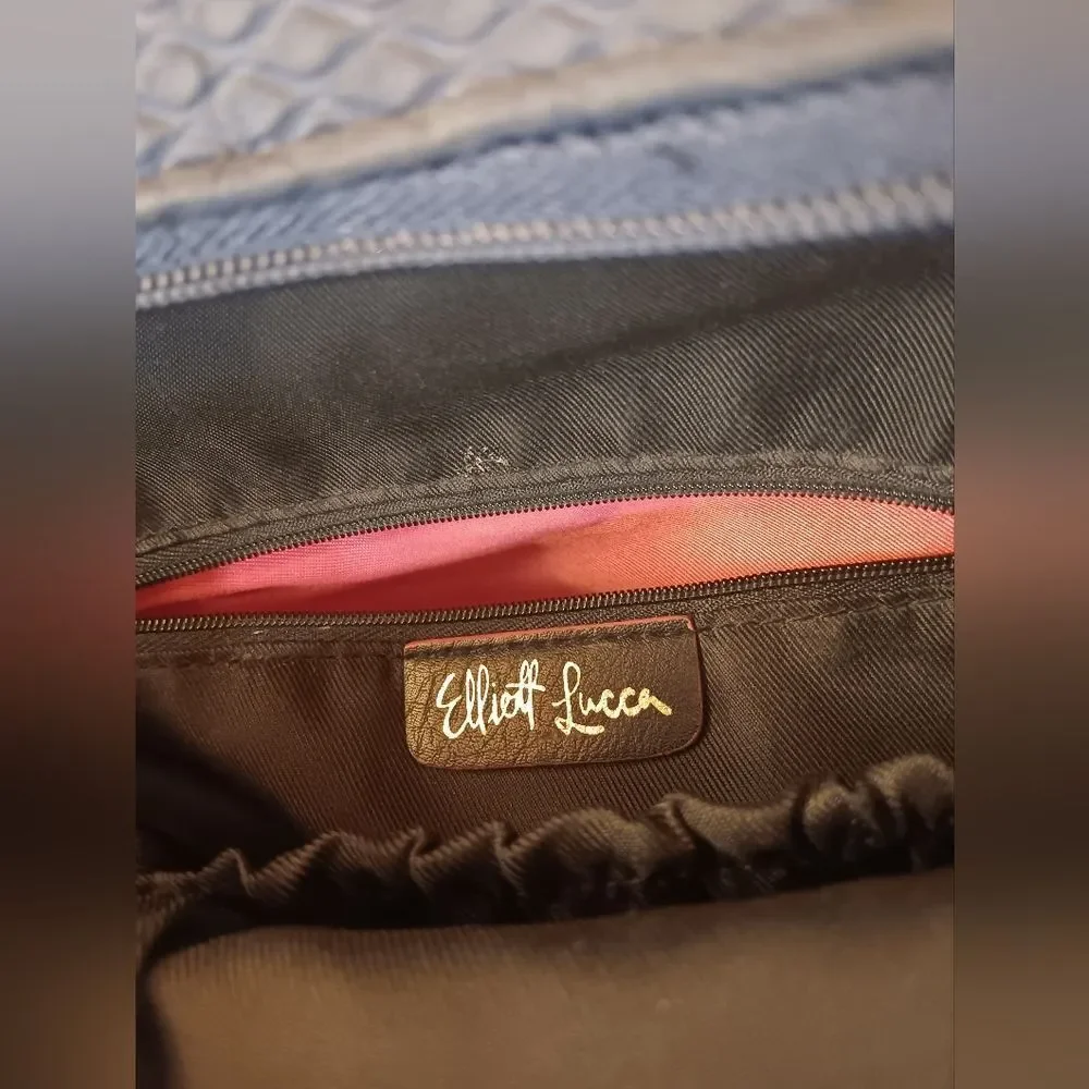 Elliott Lucca Olivera Neoprene Quilted Backpack. Unisex. Travel . Business Casua